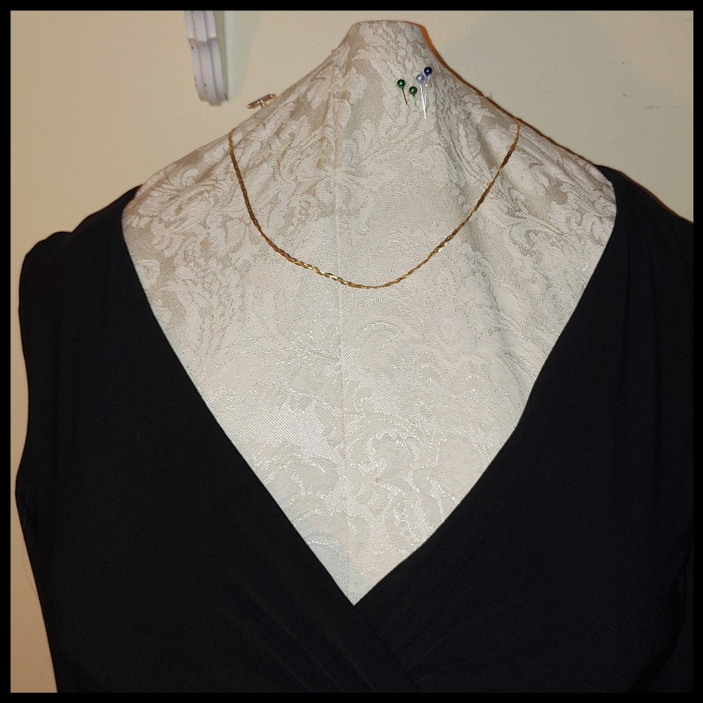 14KT Gold Triple Strand Braided 19" Necklace
